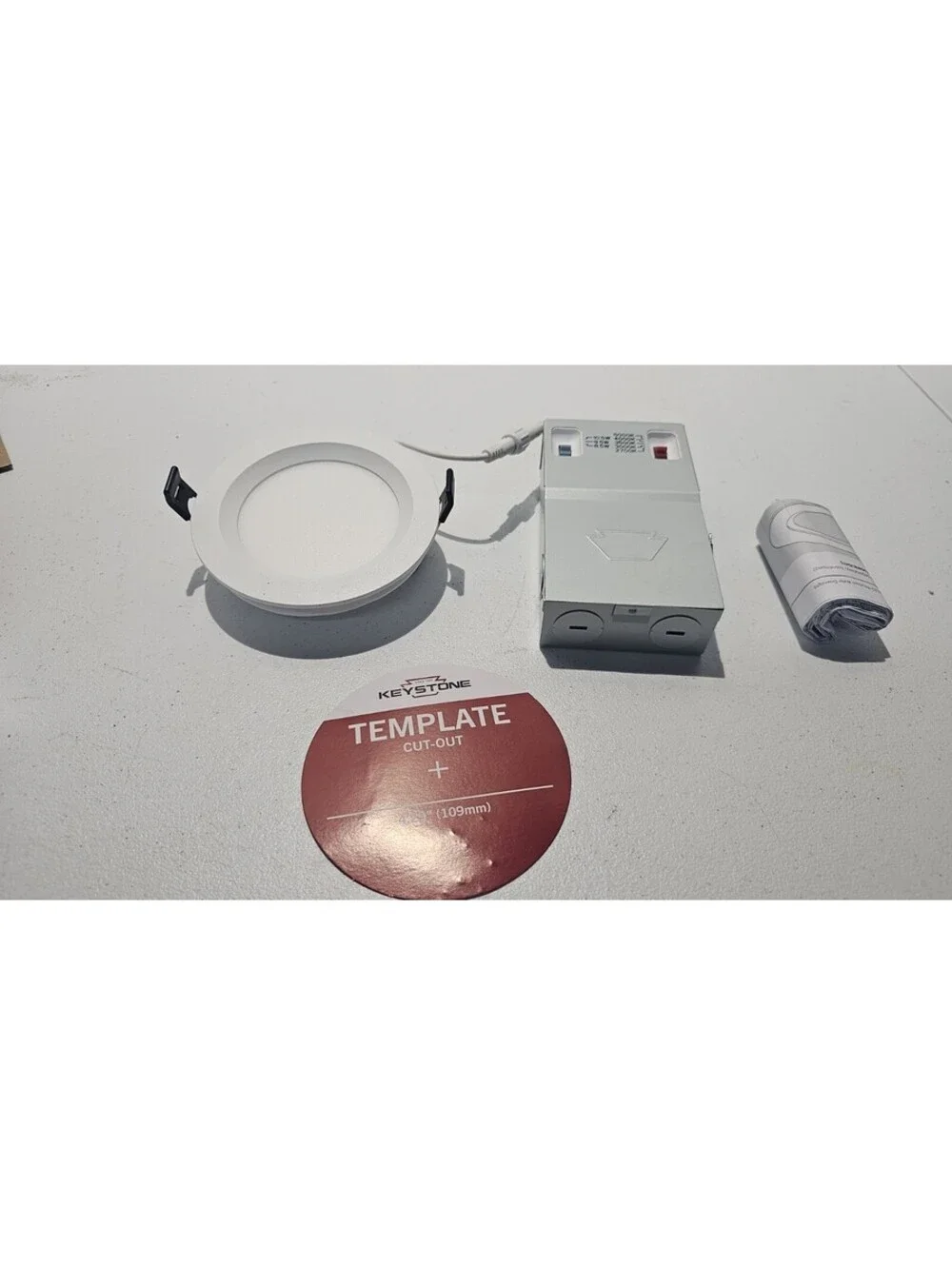 Halco 89168 4 in. 120-277V Power and Color Adjust LED Wafer Commercial Downlight